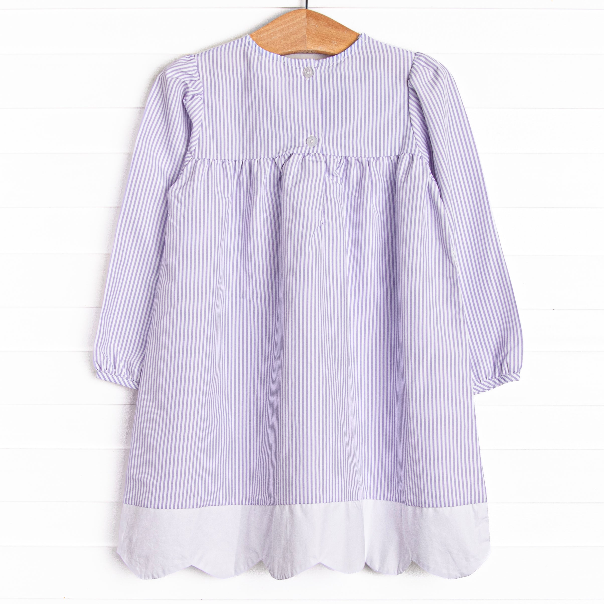 Southern Scallops Dress, Purple