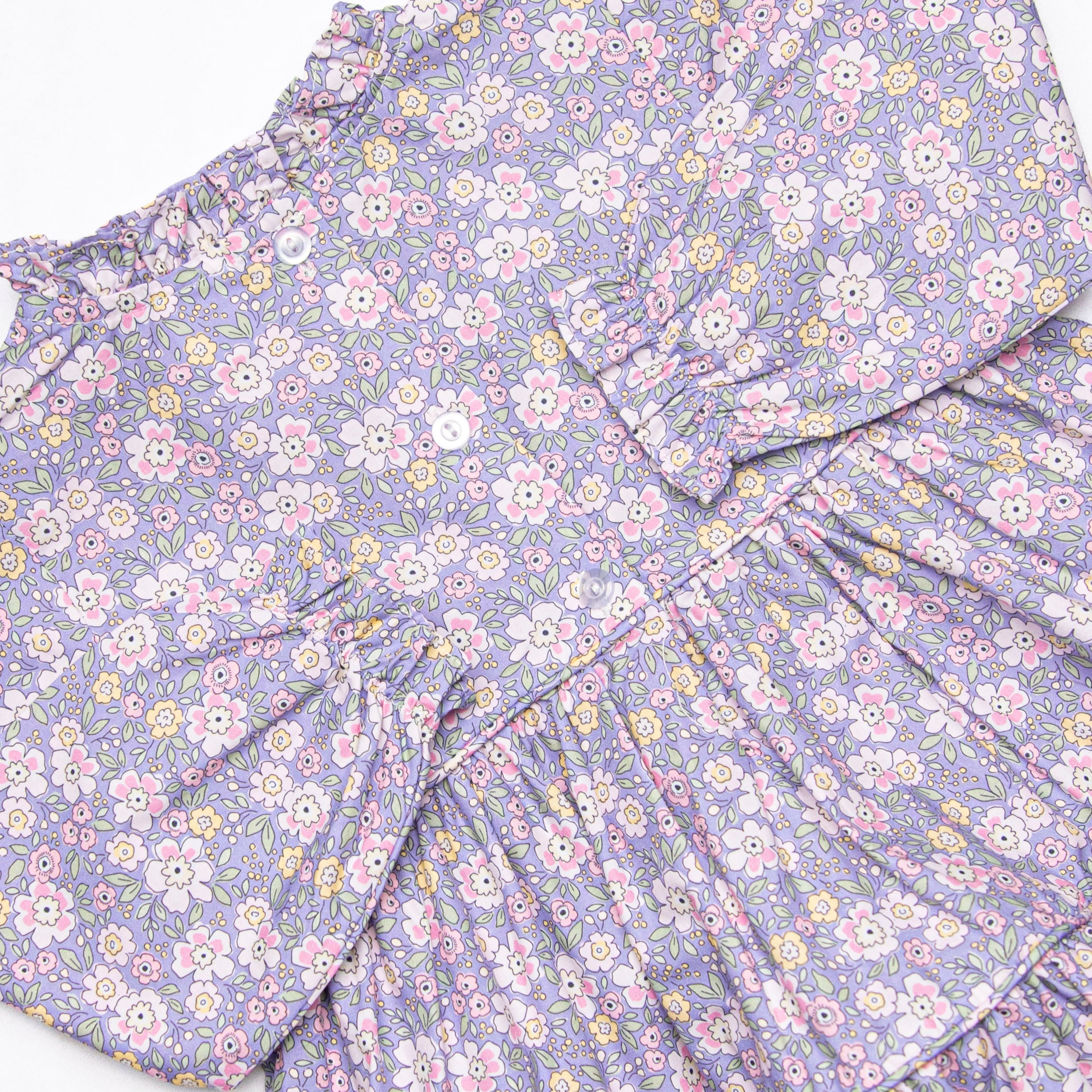 Purple Petals Tiered Dress, Purple