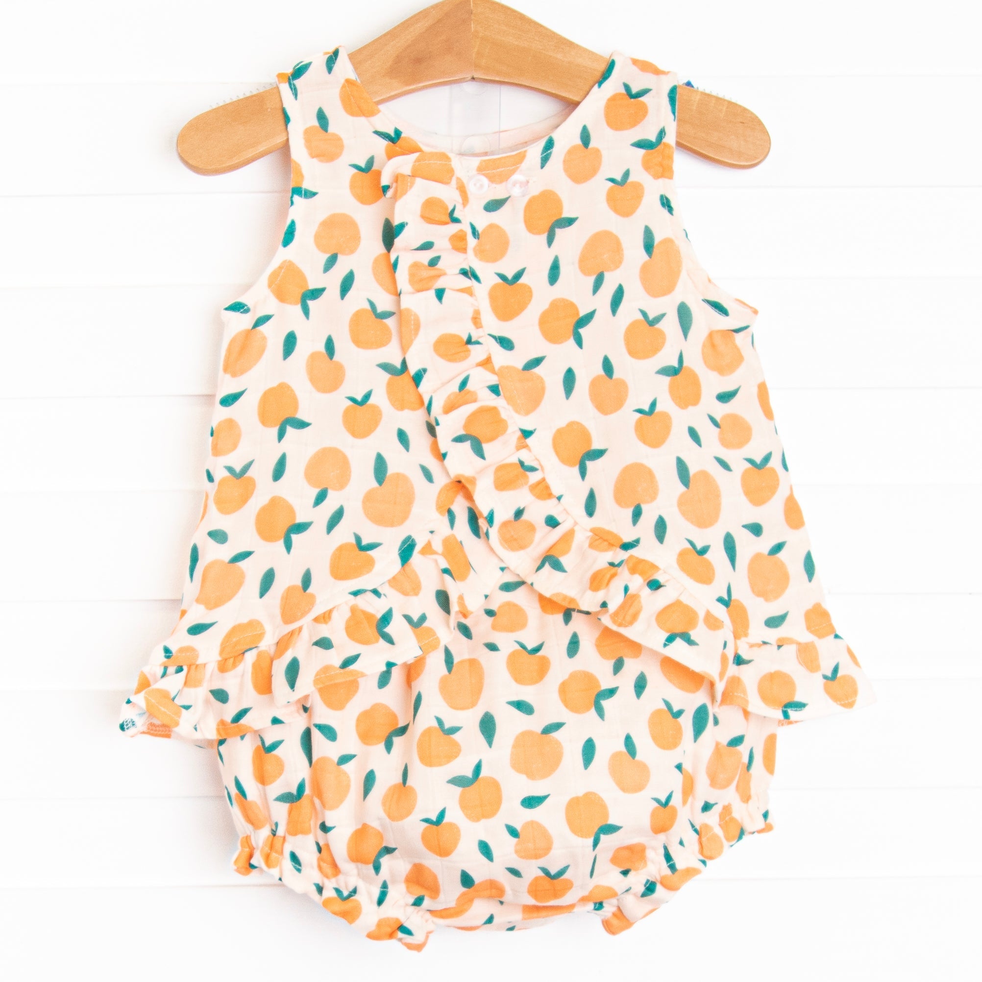 Perfectly Peachy Muslin Diaper Set, Orange