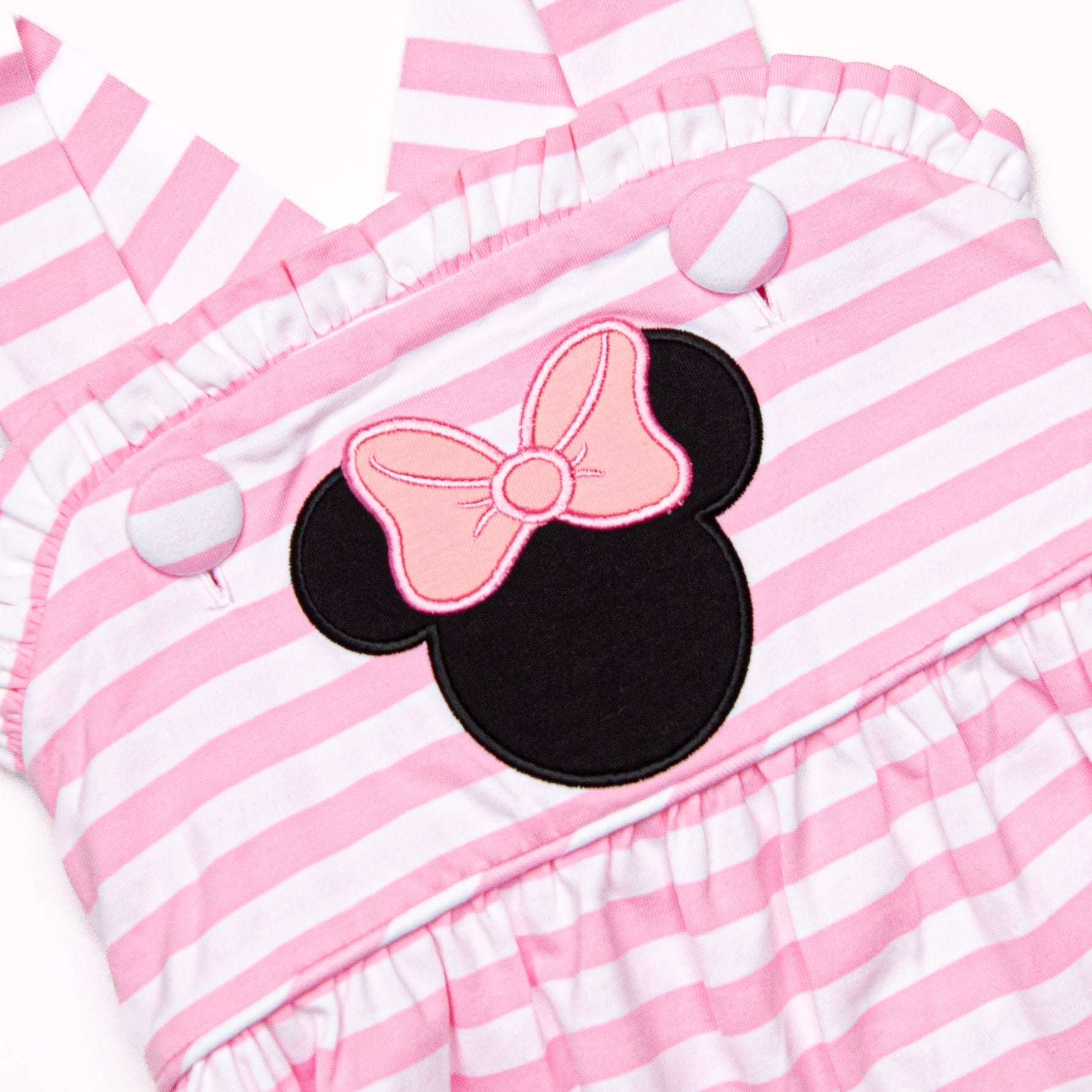 Miss Mouse Ruffle Sunsuit, Pink