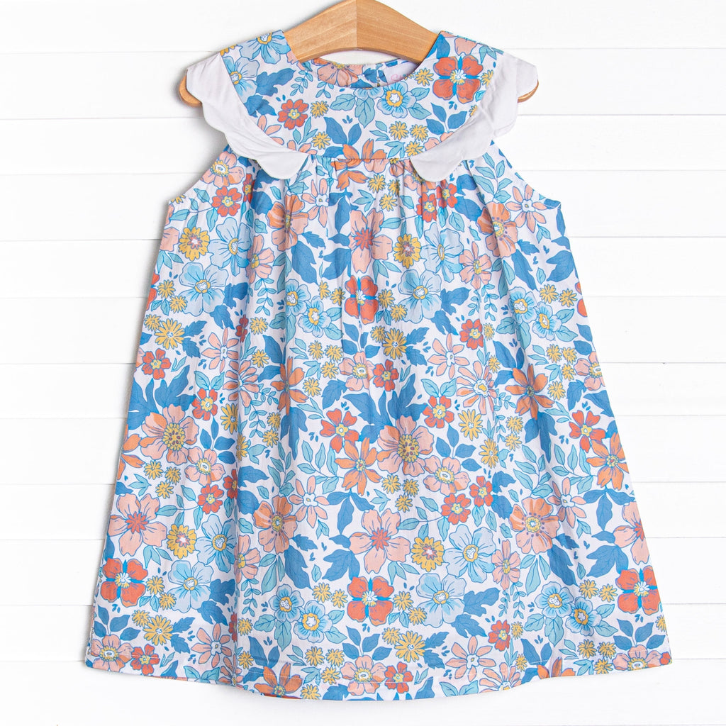 Dusk Till Daisy Dress, Blue