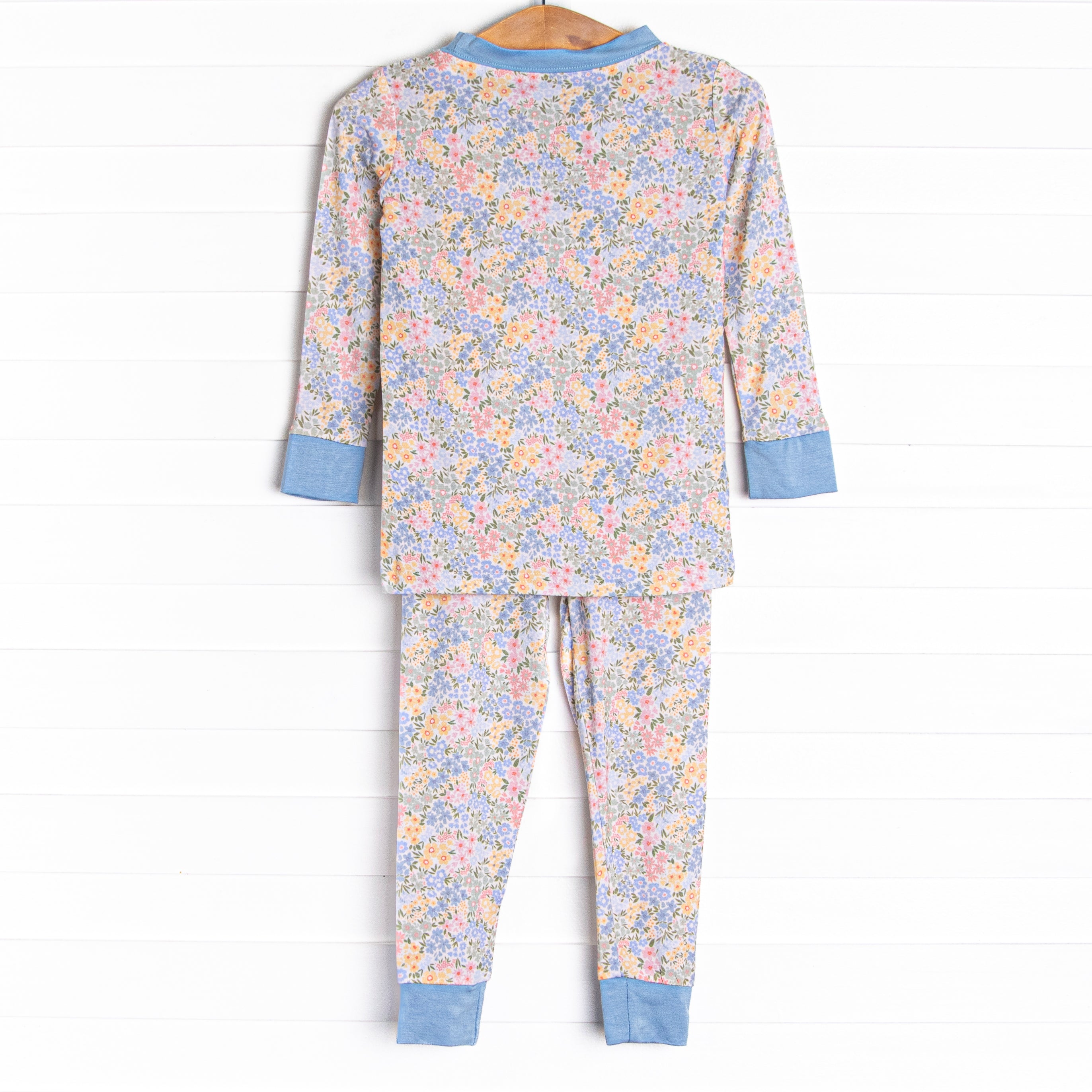 Bloom Baby Bloom Bamboo Pajama Set, Blue