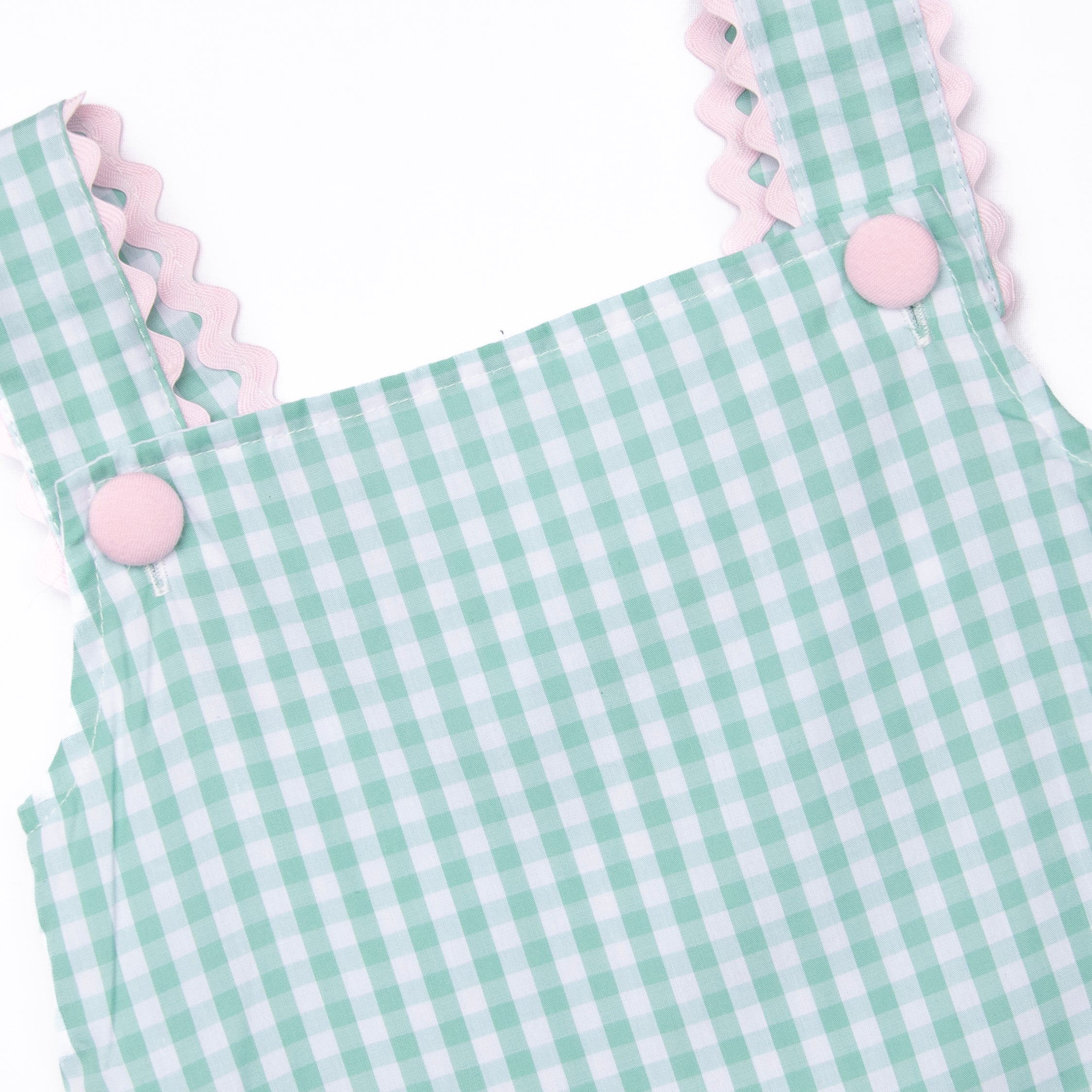 Mabel Short Set, Mint Gingham