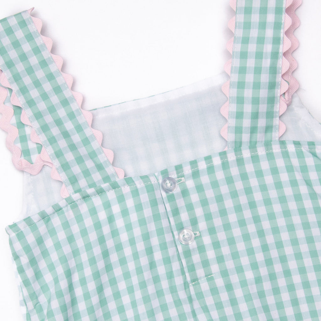 Mabel Short Set, Mint Gingham