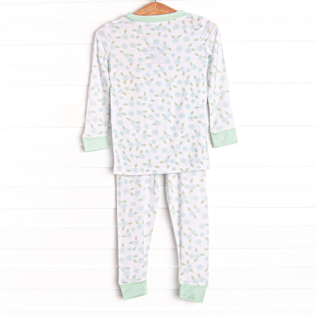 Berry Blue Bundles Bamboo Pajama Set, Green