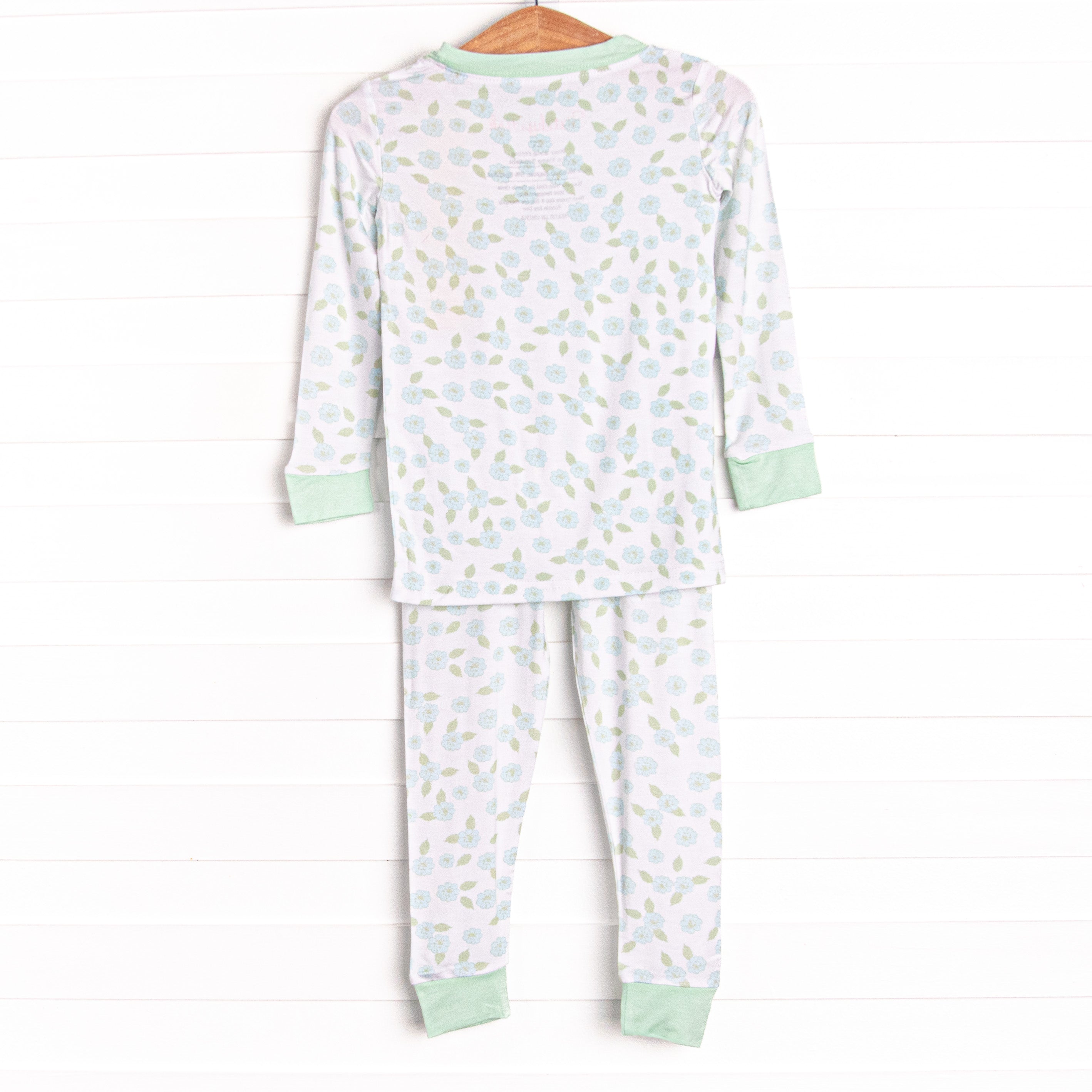 Berry Blue Bundles Bamboo Pajama Set, Green