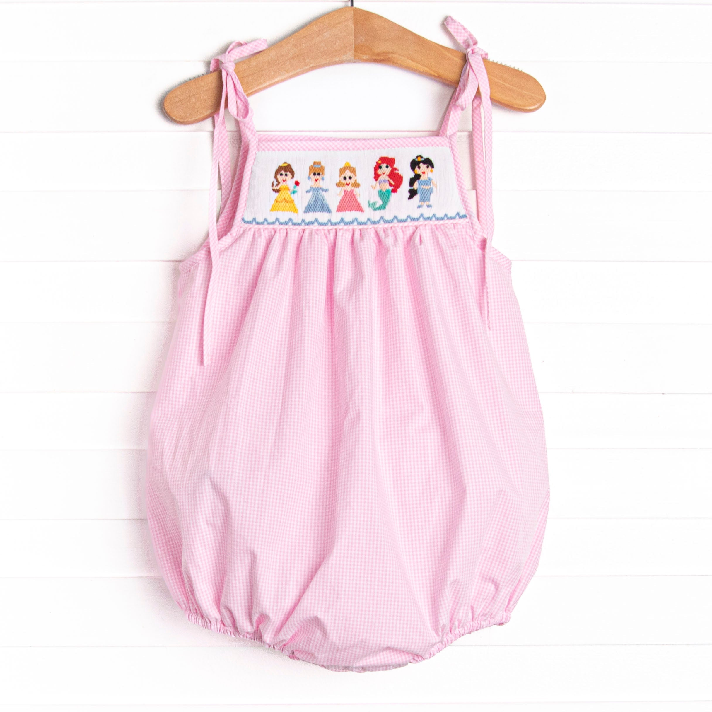Once Upon a Dream Smocked Bubble, Pink