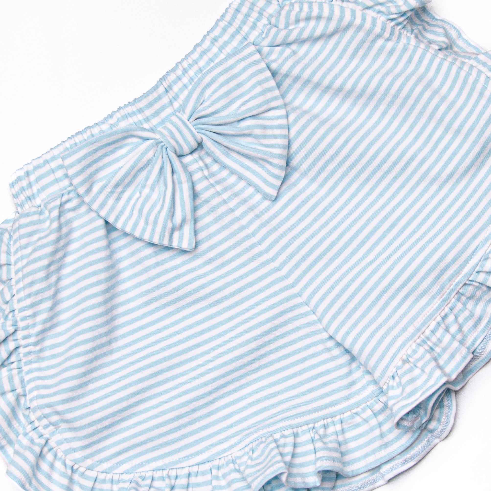 Carriage Ride Smocked Short Set, Pink