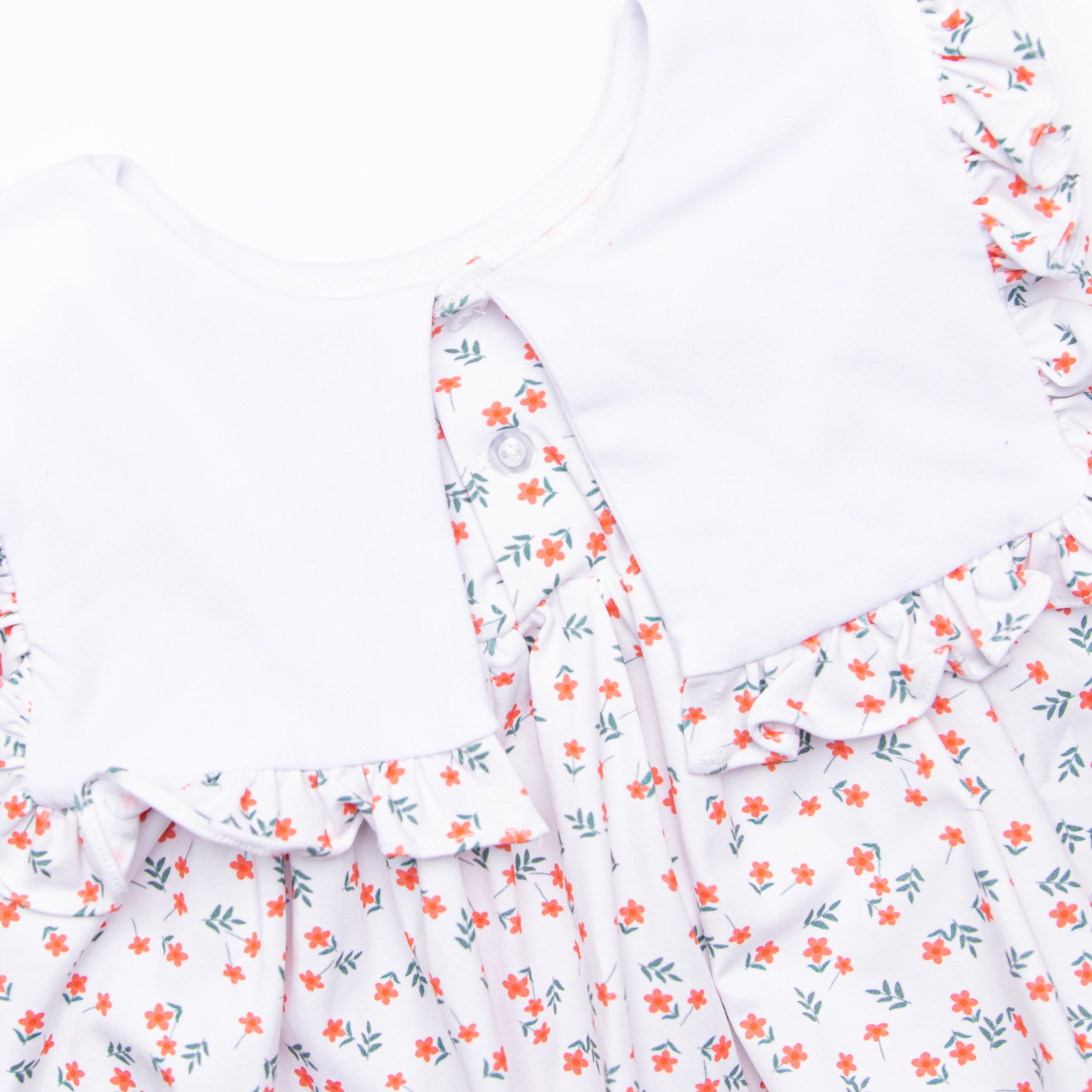 Bitty Buds Ruffle Dress, Red