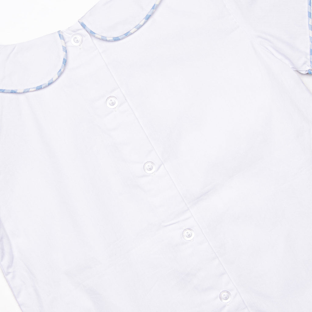 Autumn Days Embroidered Pant Set, Blue