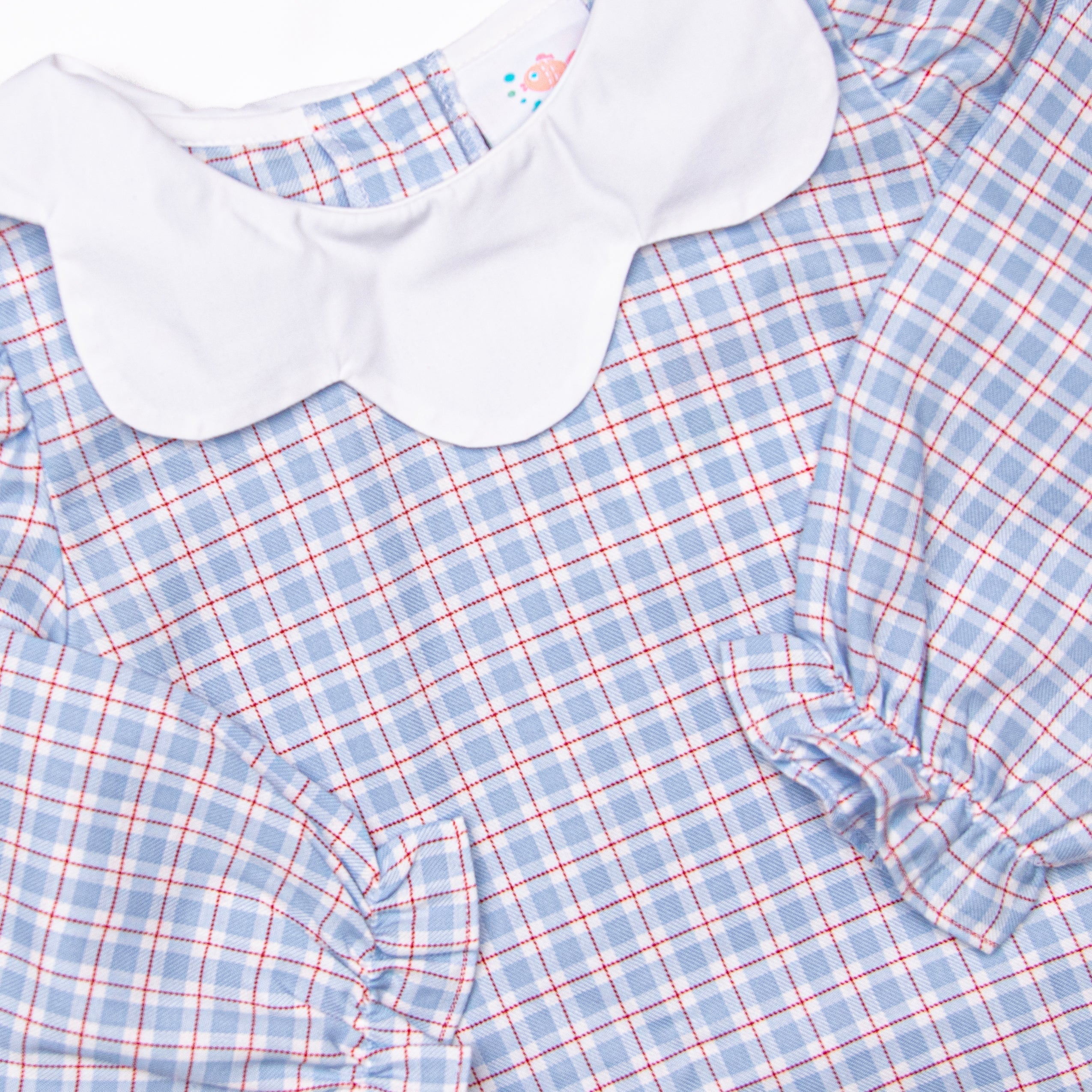 River Bib Dress, Blue