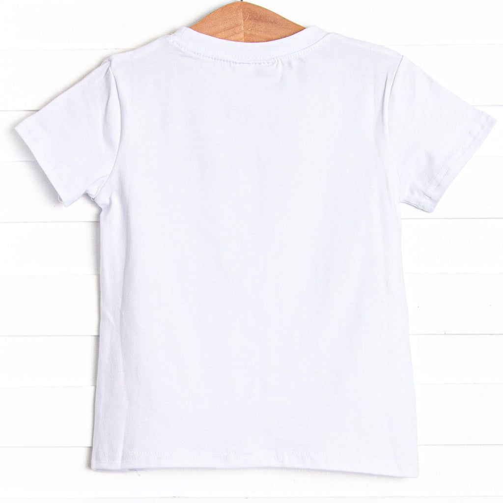 Go Fetch Applique Top, White