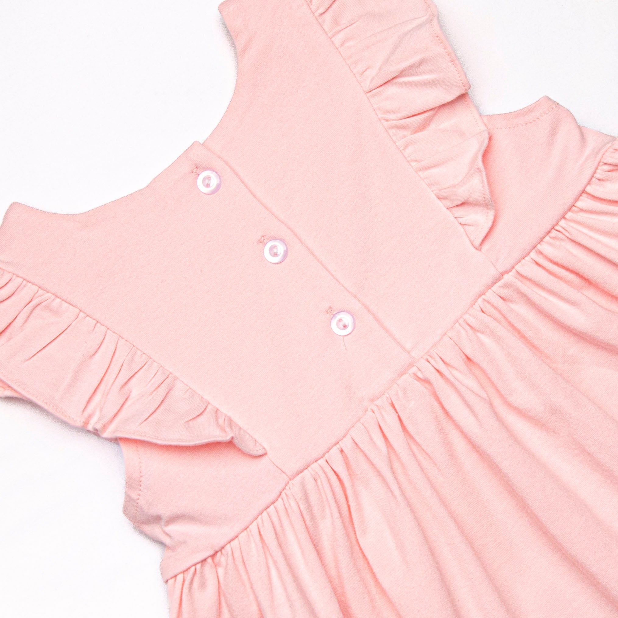 Sea Turtle Applique Side Tie Dress, Pink