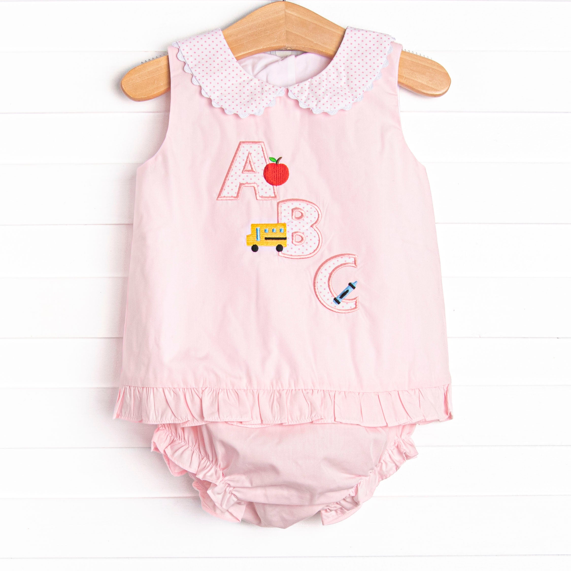 Sing with Me Applique Diaper Set, Pink