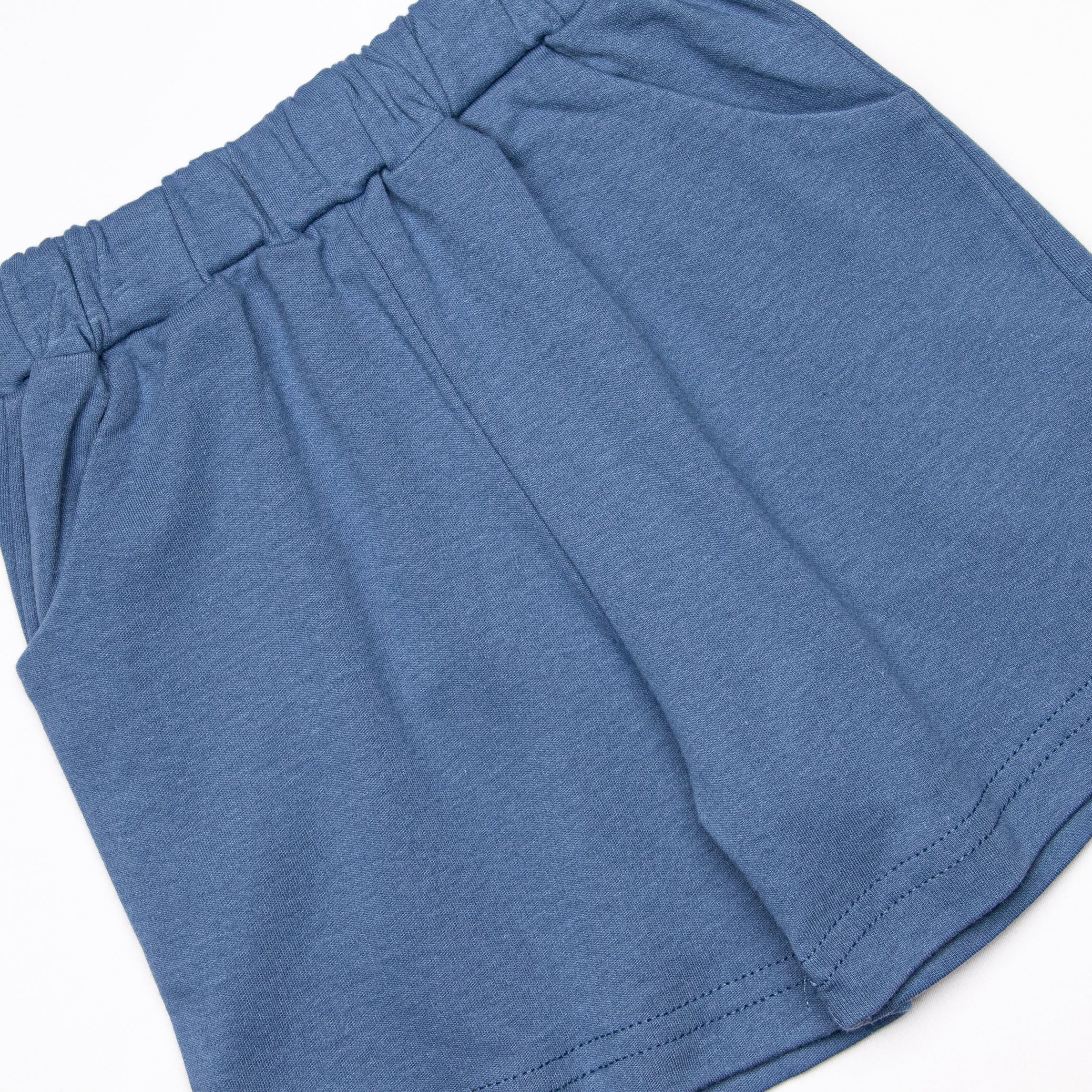 Evan Short Set, Denim Blue Stripe