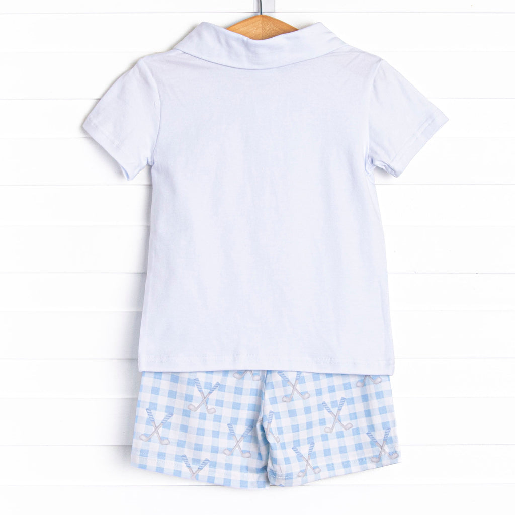Country Club Caddy Short Set, Blue