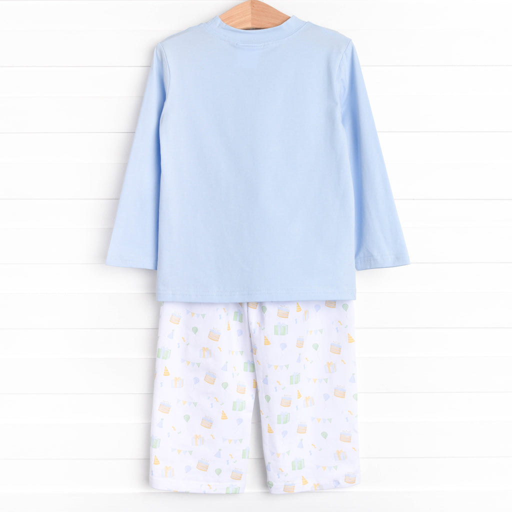 Birthday Bliss Pant Set, Blue