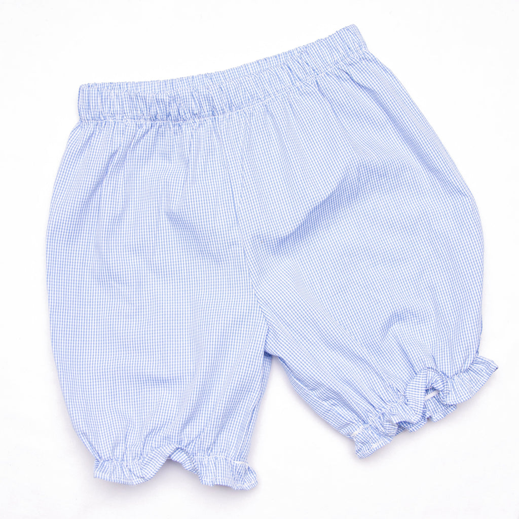 Addison Bloomer Set, Blue Mini Gingham