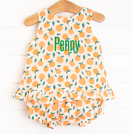 Perfectly Peachy Muslin Diaper Set, Orange